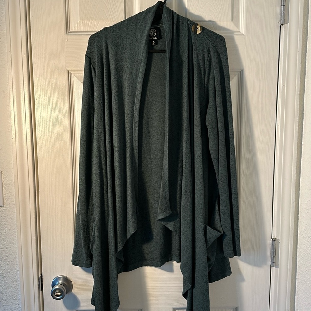 Dark green wrap sweater